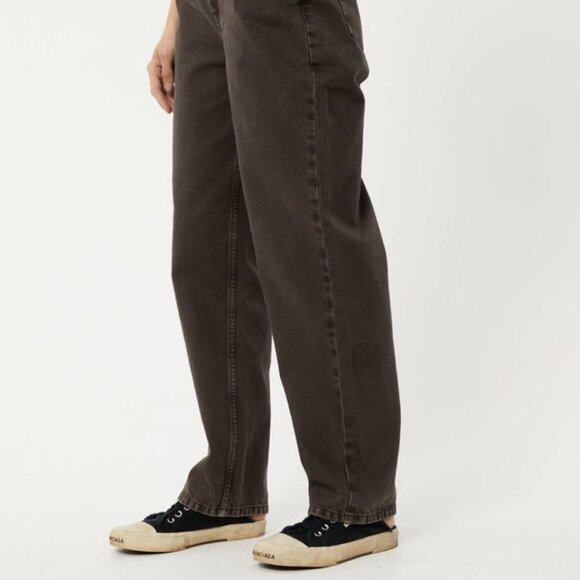 NWT Afends - Shelby - Women's Organic Cotton Wide Leg Brown Denim Jeans - 26x28 - Picture 12 of 16